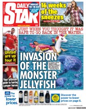 Daily Star (UK) Newspaper Front Page for 26 May 2023