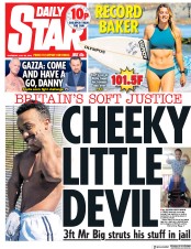 Daily Star (UK) Newspaper Front Page for 26 July 2018