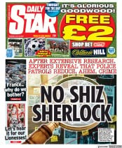 Daily Star front page for 26 July 2022