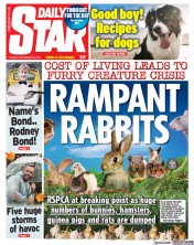 Daily Star front page for 26 September 2023