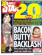 Daily Star (UK) Newspaper Front Page for 27 October 2015