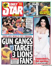 Daily Star (UK) Newspaper Front Page for 27 December 2013