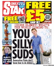 Daily Star (UK) Newspaper Front Page for 27 December 2021