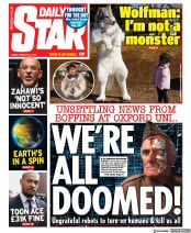 Daily Star front page for 27 January 2023