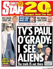 Daily Star (UK) Newspaper Front Page for 27 March 2018
