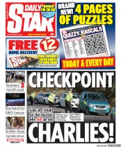 Daily Star (UK) Newspaper Front Page for 27 March 2020