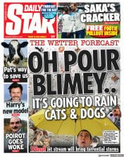 Daily Star front page for 27 March 2023