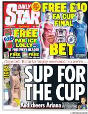 Daily Star (UK) Newspaper Front Page for 27 May 2017