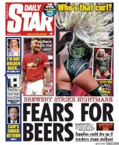 Daily Star (UK) Newspaper Front Page for 27 May 2019