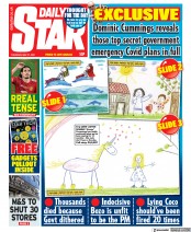 Daily Star (UK) Newspaper Front Page for 27 May 2021