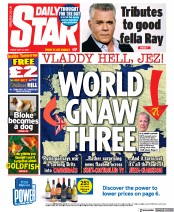 Daily Star (UK) Newspaper Front Page for 27 May 2022