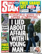 Daily Star (UK) Newspaper Front Page for 27 May 2023