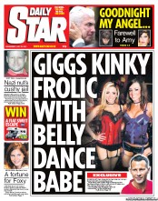 Daily Star (UK) Newspaper Front Page for 27 July 2011