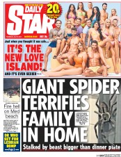 Daily Star (UK) Newspaper Front Page for 27 July 2017