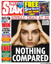 Daily Star (UK) Newspaper Front Page for 27 July 2023