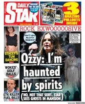 Daily Star (UK) Newspaper Front Page for 27 August 2022