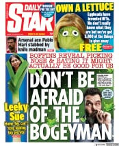 Daily Star (UK) Newspaper Front Page for 28 October 2022