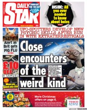 Daily Star front page for 28 November 2023