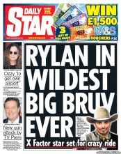 Daily Star (UK) Newspaper Front Page for 28 December 2012