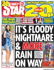 Daily Star (UK) Newspaper Front Page for 28 December 2015