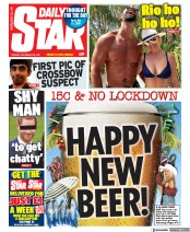Daily Star (UK) Newspaper Front Page for 28 December 2021