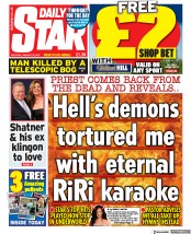 Daily Star (UK) Newspaper Front Page for 28 January 2023