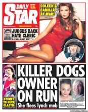 Daily Star (UK) Newspaper Front Page for 28 March 2013