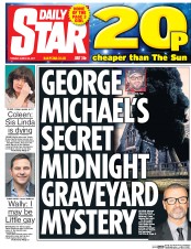 Daily Star (UK) Newspaper Front Page for 28 March 2017