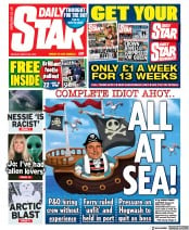 Daily Star (UK) Newspaper Front Page for 28 March 2022