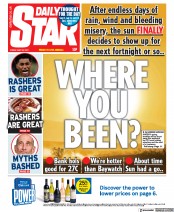 Daily Star (UK) Newspaper Front Page for 28 May 2021