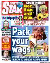 Daily Star (UK) Newspaper Front Page for 28 June 2023