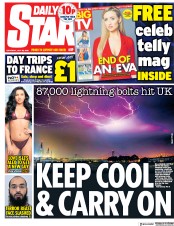 Daily Star (UK) Newspaper Front Page for 28 July 2018