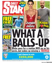 Daily Star (UK) Newspaper Front Page for 28 September 2019