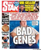 Daily Star (UK) Newspaper Front Page for 28 September 2021