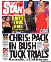 Daily Star (UK) Newspaper Front Page for 29 October 2019