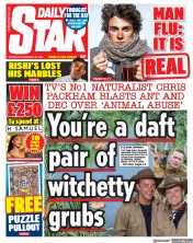 Daily Star front page for 29 November 2023