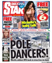 Daily Star (UK) Newspaper Front Page for 29 December 2020
