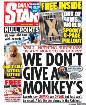 Daily Star (UK) Newspaper Front Page for 29 January 2021