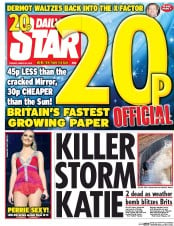 Daily Star (UK) Newspaper Front Page for 29 March 2016