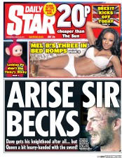 Daily Star (UK) Newspaper Front Page for 29 March 2017