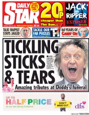 Daily Star (UK) Newspaper Front Page for 29 March 2018