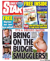 Daily Star (UK) Newspaper Front Page for 29 March 2021