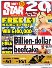 Daily Star (UK) Newspaper Front Page for 29 April 2017