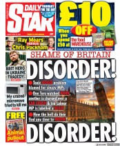 Daily Star (UK) Newspaper Front Page for 29 April 2022