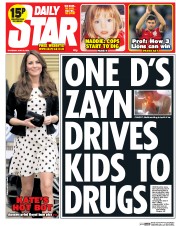 Daily Star Newspaper Front Page (UK) for 29 May 2014