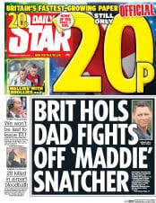 Daily Star (UK) Newspaper Front Page for 29 June 2016
