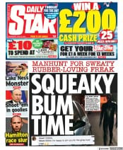 Daily Star (UK) Newspaper Front Page for 29 June 2022