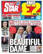 Daily Star front page for 29 July 2025