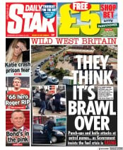 Daily Star (UK) Newspaper Front Page for 29 September 2021