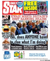 Daily Star front page for 29 September 2022